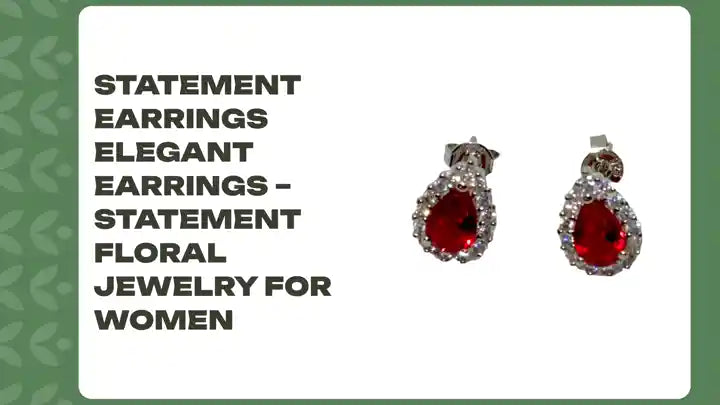 statement earrings Elegant Earrings – Statement Floral Jewelry for Women by@Outfy