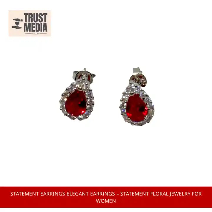 statement earrings Elegant Earrings – Statement Floral Jewelry for Women by@Outfy