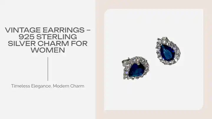 Vintage Earrings – 925 Sterling Silver Charm for Women by@Outfy