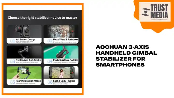 AOCHUAN 3-Axis Handheld Gimbal Stabilizer for Smartphones by@Outfy