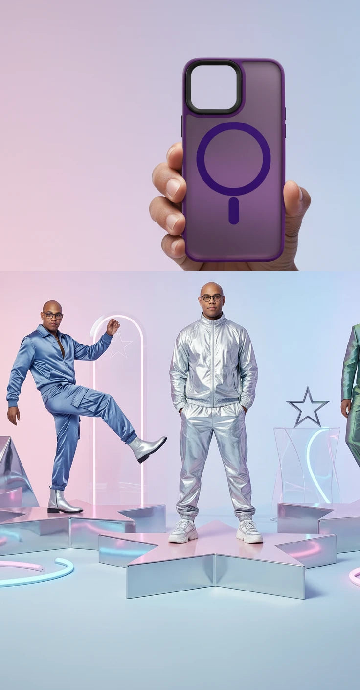 shockproof phone case For Phone Armor Magnetic Wireless Charging Case For iPhone Shockproof Lens Protection Cover Dark Purple Trust Media 365 iphone case TRUST 365 Media