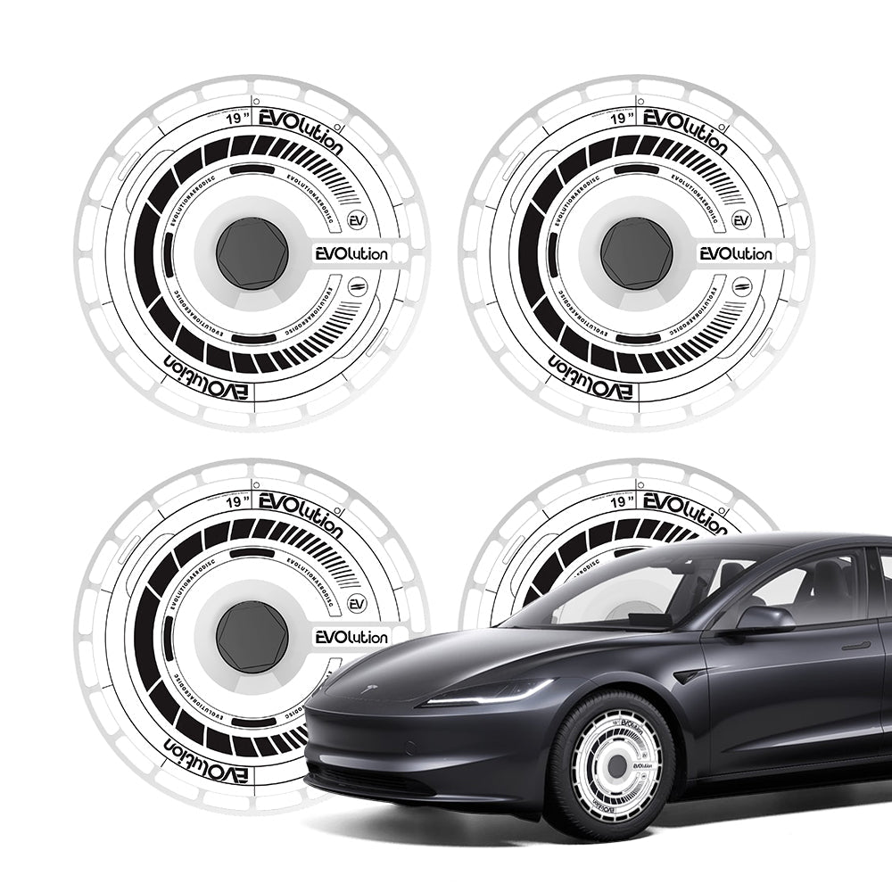 TESERY Aero DISC Wheel Covers for Model Y / Model 3 Highland Tesery Official Store Model 3 18″ Aero Wheels (2017 - 2023.10) / White W