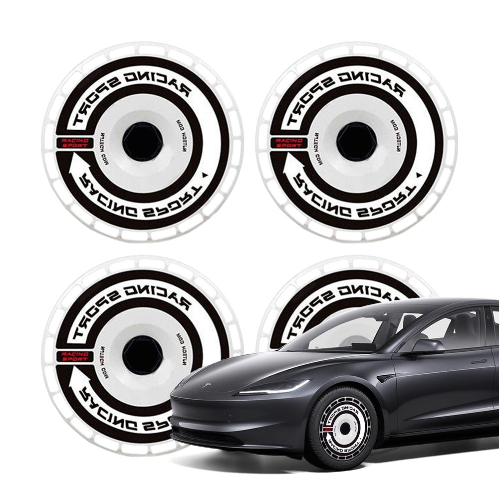 TESERY Aero DISC Wheel Covers for Model Y / Model 3 Highland Tesery Official Store Model 3 18″ Aero Wheels (2017 - 2023.10) / White W
