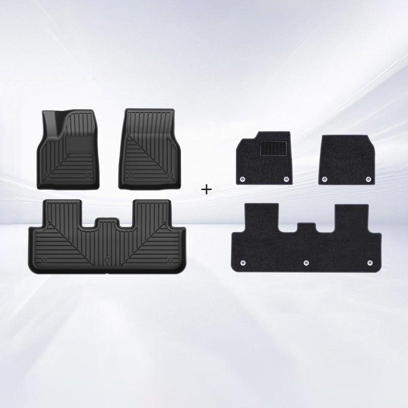 TESERY TPE+Carpet Double Layer Floor Mats for Model Y Juniper Tesery Official Store TPE Mats + Starry-Sky Carpet (Black)