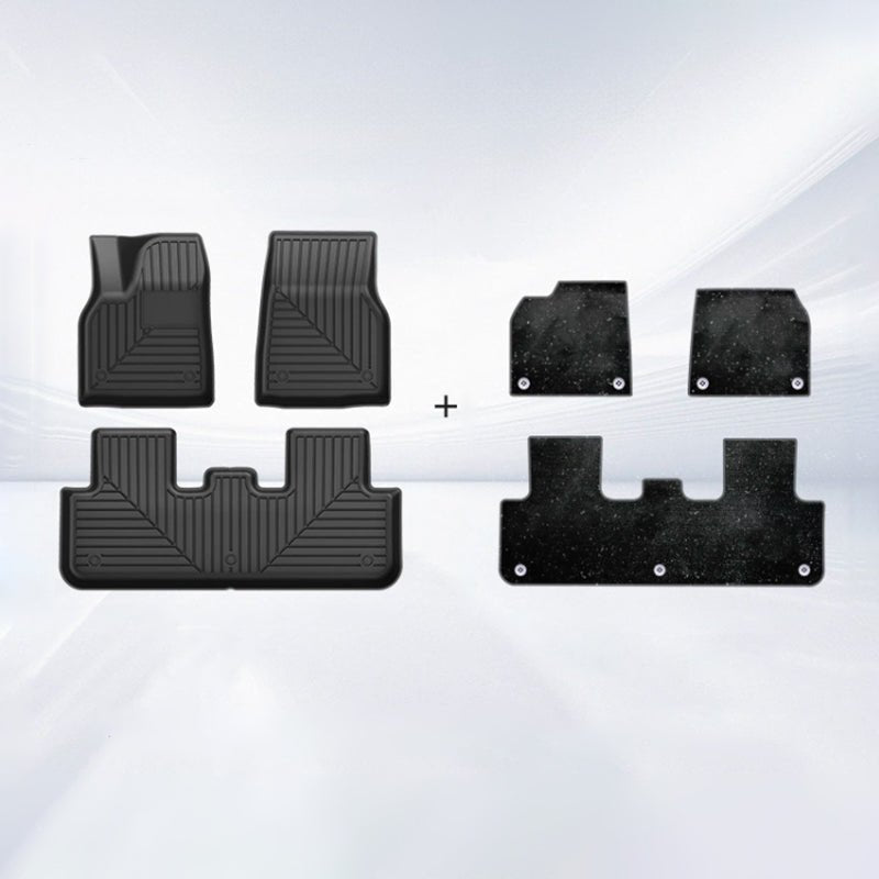 TESERY TPE+Carpet Double Layer Floor Mats for Model Y Juniper Tesery Official Store
