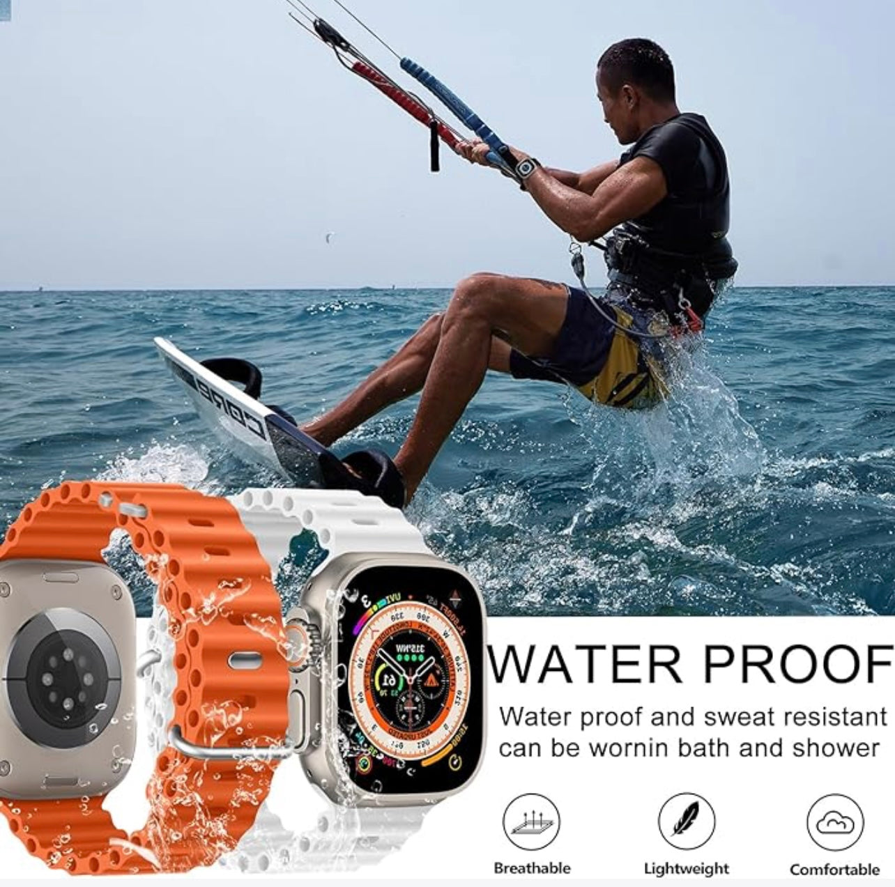 Dive Deep into Style with the Ocean Silicone Sport Band for Apple Watch