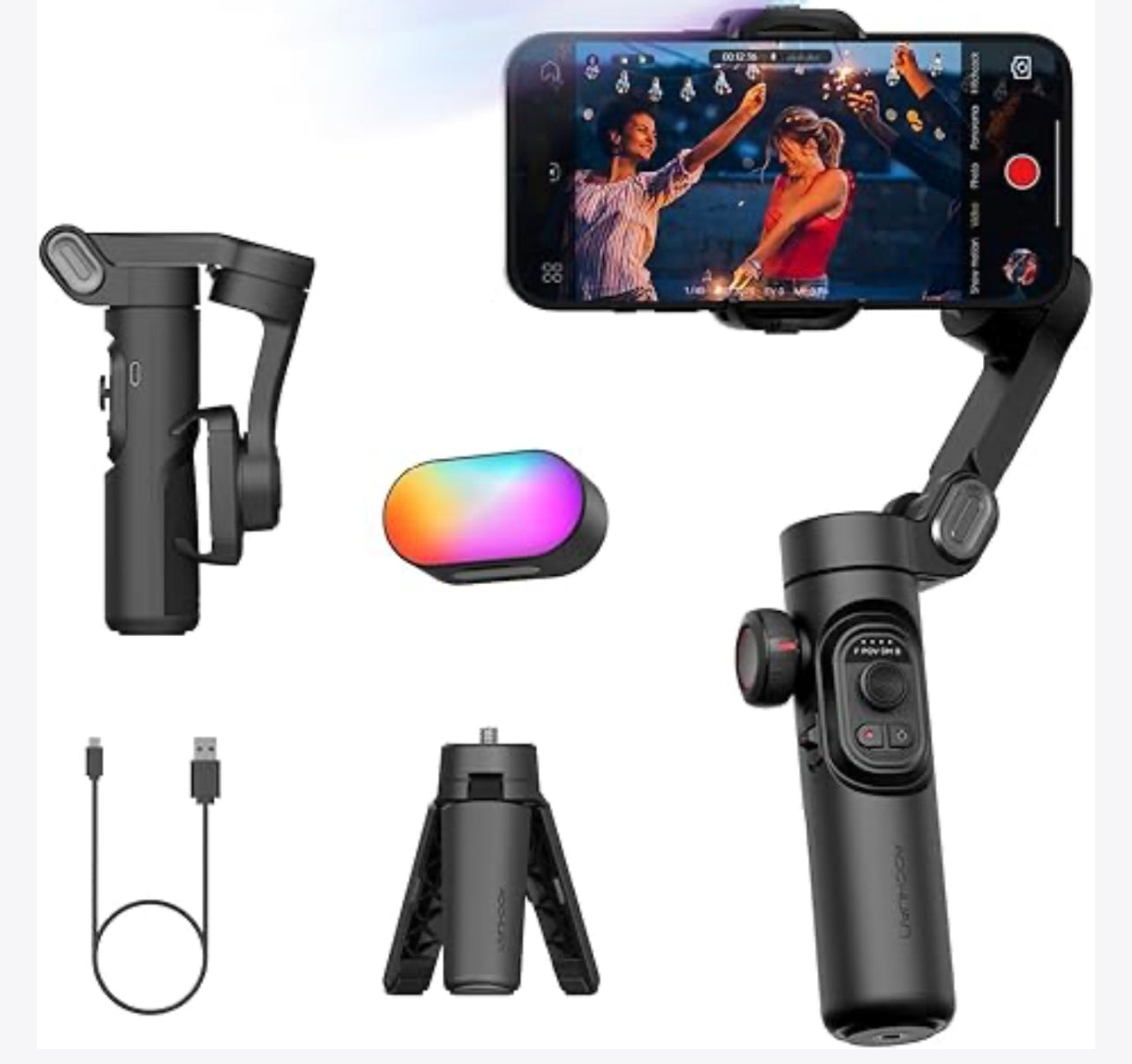 Elevate Your Smartphone Videos with the 3-Axis Gimbal Stabilizer: The Ultimate Vlogging Companion 📱🌟