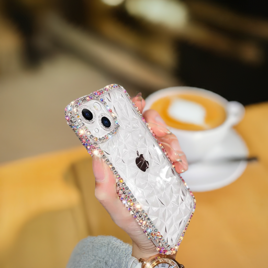 Shine Bright This Summer with Our Best-Selling Glitter Diamond Transparent Phone Case