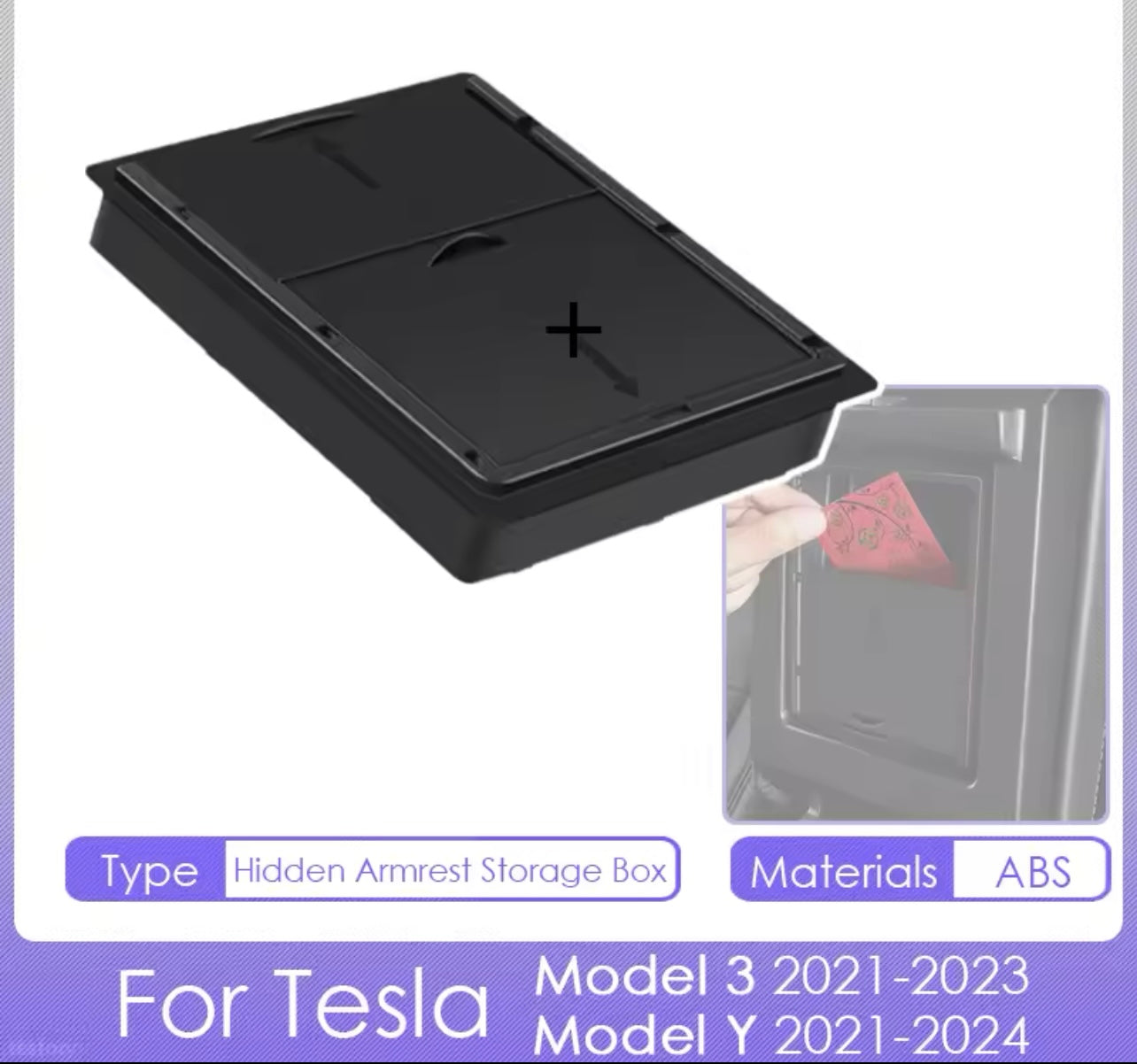 Storage Box for Tesla Model Y 2021-2024 Accessories