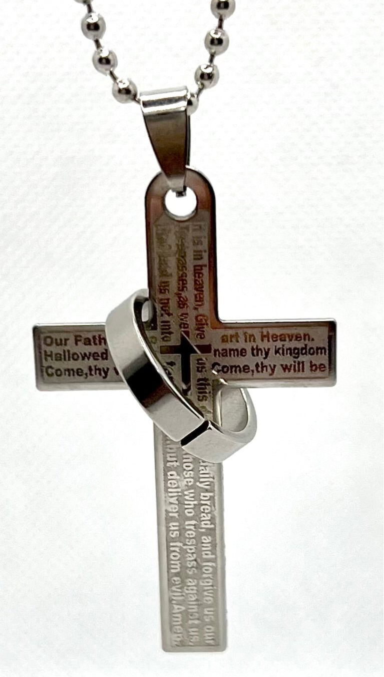 Lord’s Prayer en español and English stainless steel