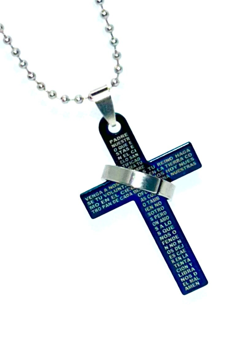 Lord’s Prayer en español and English stainless steel