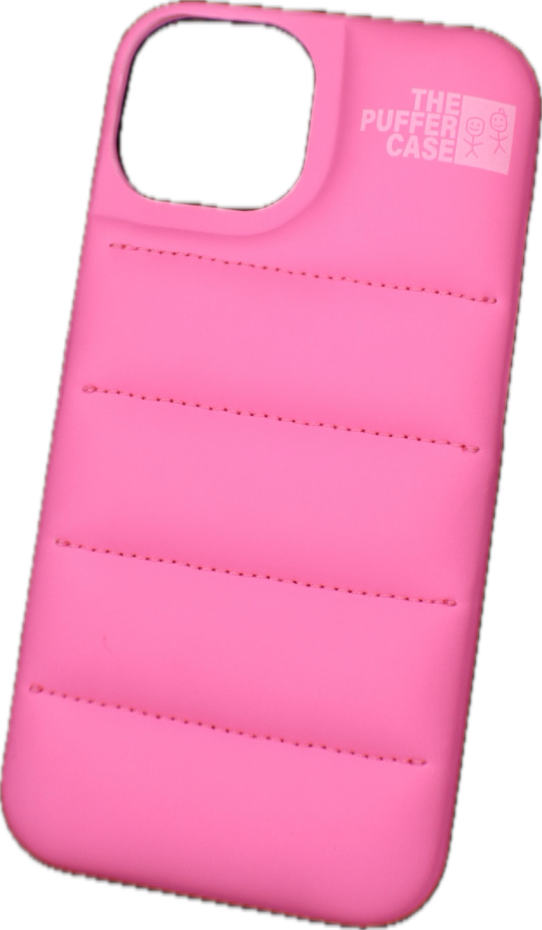 For Fashion Brand Down Jacket Phone Case For iPhone - Puffer case Pink Phone 12 Mini