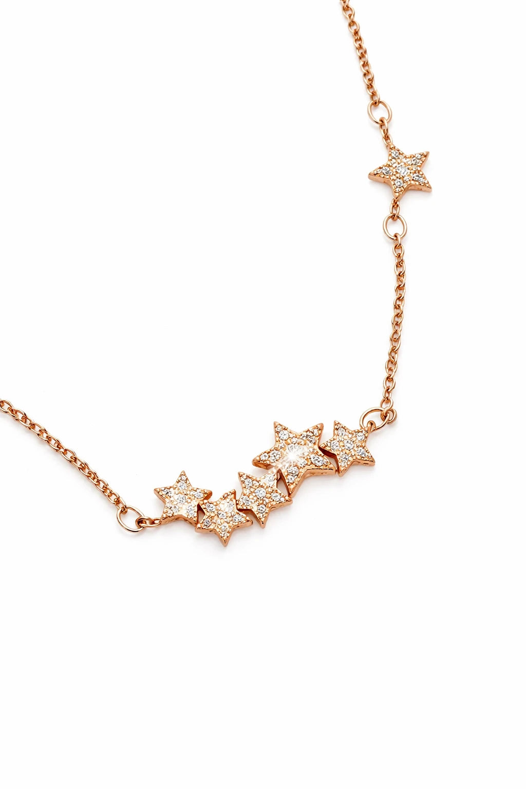 925 sterling silver necklace Delicate Falling Stars Pendant Necklace for Women Trust Media 365   Necklace  TRUST 365 Media