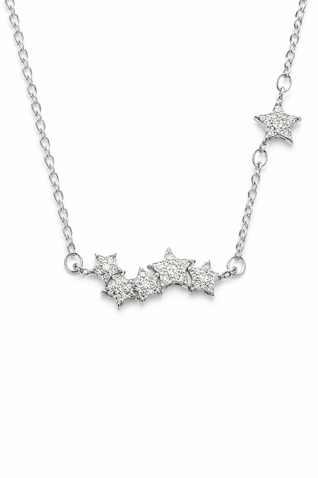 925 sterling silver necklace Delicate Falling Stars Pendant Necklace for Women Trust Media 365   Necklace  TRUST 365 Media