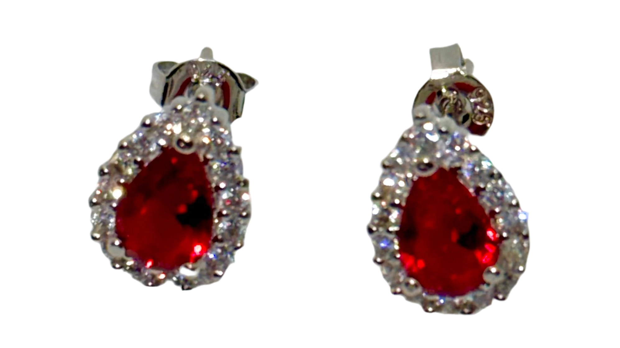 Elegant Crystal Stone Stud Earrings – Statement Floral Jewelry for Women Generic