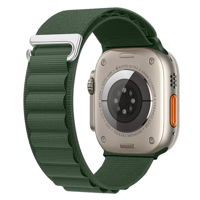 For Alpine Loop Nylon Band for Apple Watch Band 49mm 42mm 44mm 45mm 41mm 40mm 38mm Strap for iWatch Series Ultra 2/SE/9/8/7/6/5/4/3 Trust Media 365  Green / Ultra 2 49mm watch band for Apple Watch 19.99