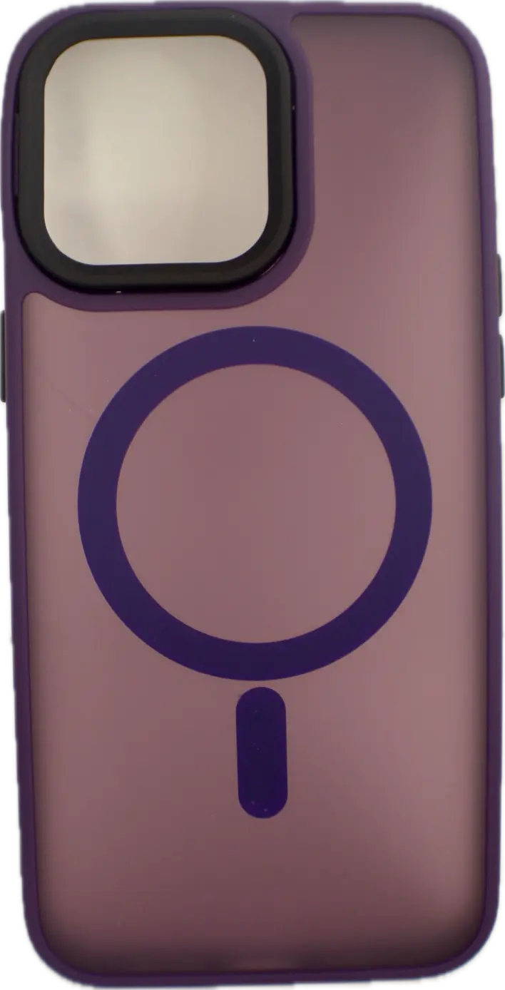 For Magnetic For iPhone 15 14 13 Pro Max Plus Hard PC Bumper Cover Dark Purple Generic