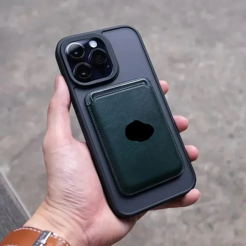 For Magnetic Luxury Matte Case Shockproof Translucent Armor Case For iPhone 15 14 Pro Max Plus Black Trust Media 365   iphone case  TRUST 365 Media