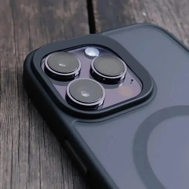 Matte Magnetic Wireless Charging Case for iPhone