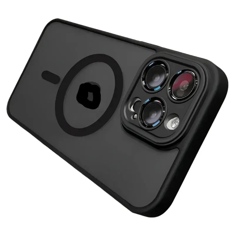 For Matte Wireless Charging Case For iPhone Shockproof Lens Protection Cover Matte Black Generic