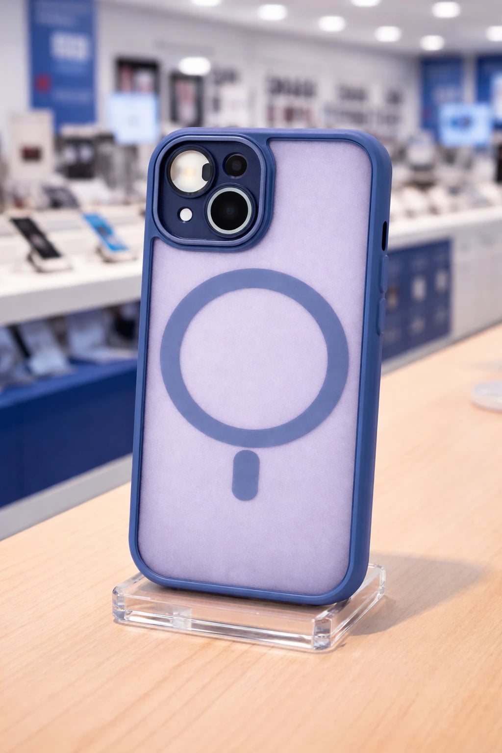 For Wireless Charging Case For iPhone Shockproof Lens Protection Cover Navy Blue Trust Media 365   iphone case  TRUST 365 Media