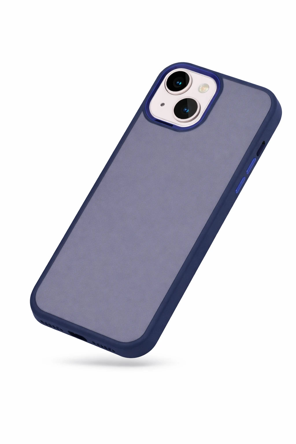 For iPhone 14 Pro case Matt Bumper TPC Case - Blue Trust Media 365   iphone-case  TRUST 365 Media