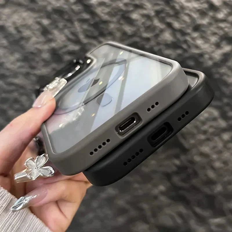For iPhone 17 Case Luxury Magnetic Shockproof Phone Case For iPhone 16 17 15 14 13 12 11 Pro Max Funda For Magsafe Stand Glass Lens Protector Cover Perfect Stock   New  TRUST 365 Media