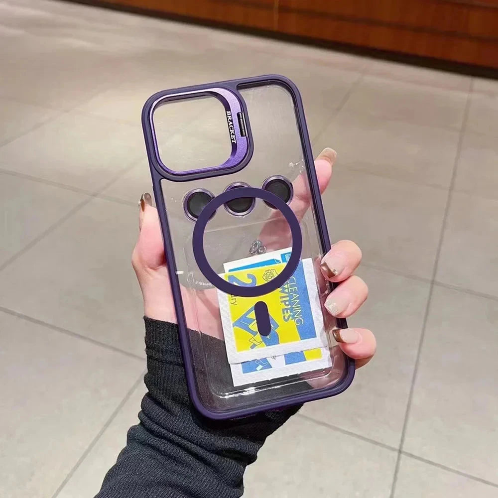 For iPhone 17 Case Luxury Magnetic Shockproof Phone Case For iPhone 16 17 15 14 13 12 11 Pro Max Funda For Magsafe Stand Glass Lens Protector Cover Perfect Stock   New  TRUST 365 Media