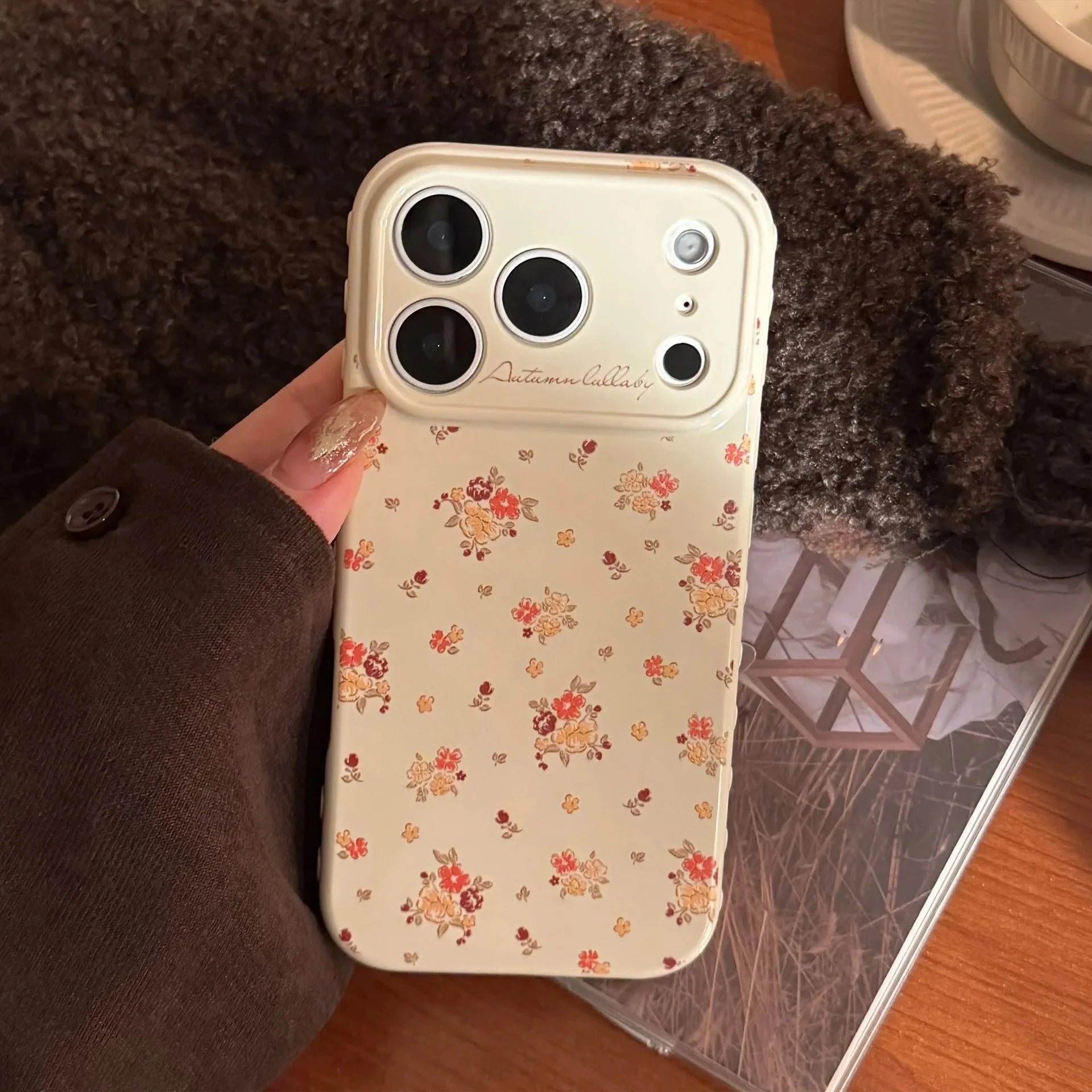 For iPhone case - Korean Full Screen Flowers Pattern Soft Phone Case For iPhone PhoneShells   Phonecase  TRUST 365 Media