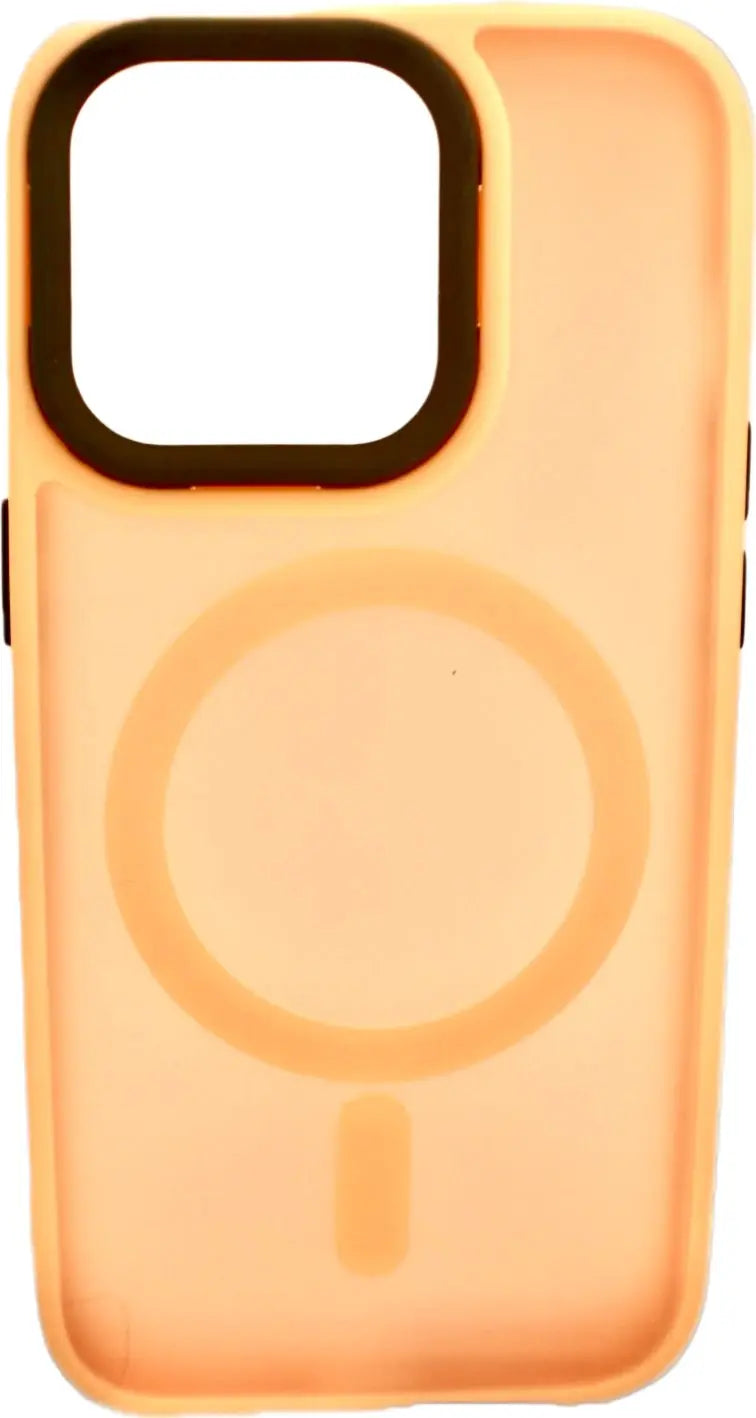 Generic for Magnetic Luxury Matte Shockproof Translucent Armor Case for iPhone 15 14 13 Pro Max Plus Hard PC Bumper Cover Pink Generic