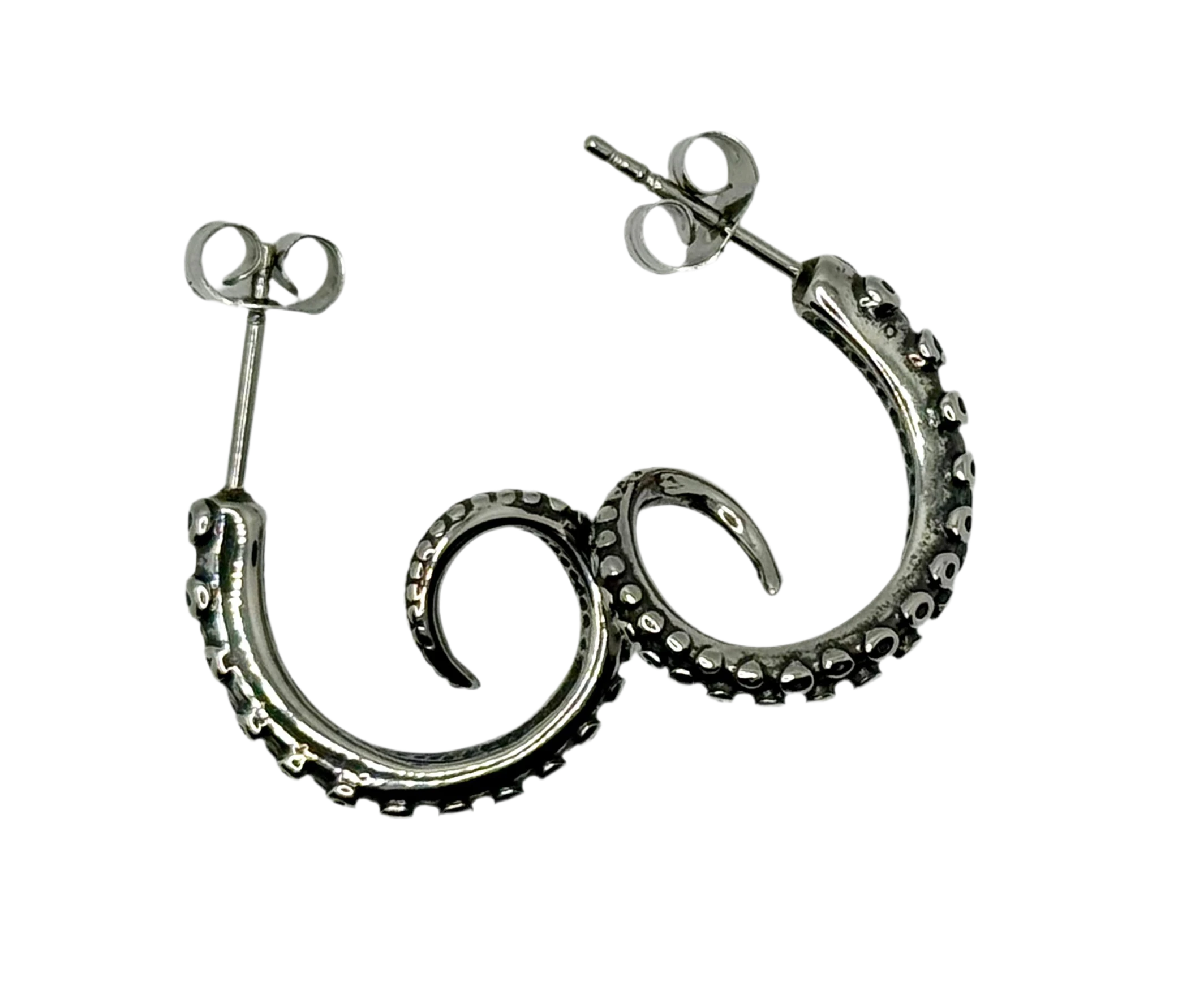 Gothic Octopus Tentacles Earrings – Boho Punk Cuttlefish Design Generic