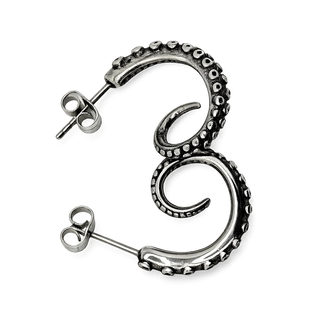 Gothic Earrings – Boho Punk Cuttlefish Design Trust Media 365   Jewlery  TRUST 365 Media