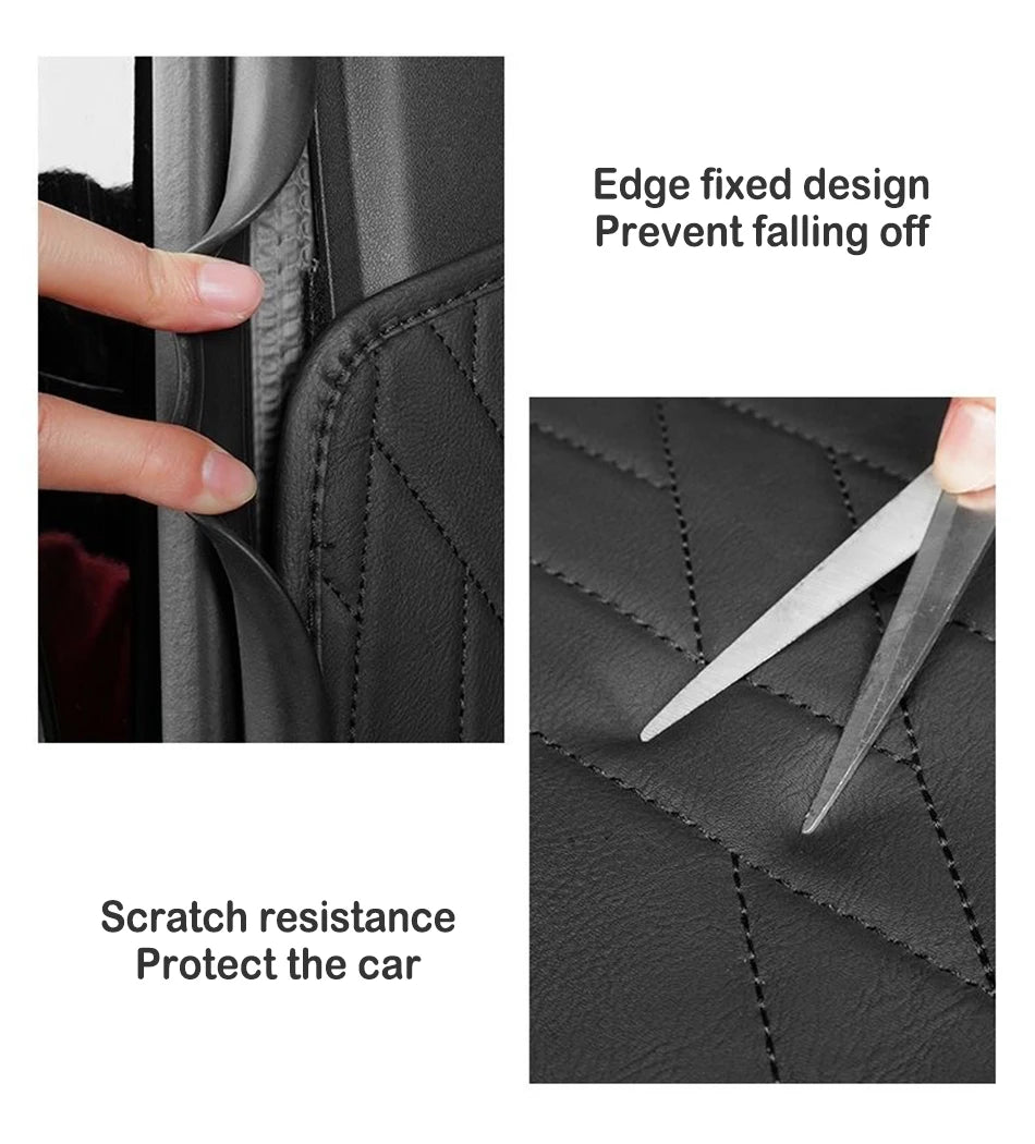 New Leather Trunk Mats Fully Surrounded Waterproof Cargo Liner for Tesla Model Y 3 Highland 2017 to 2023 2024 Trunk Accessories