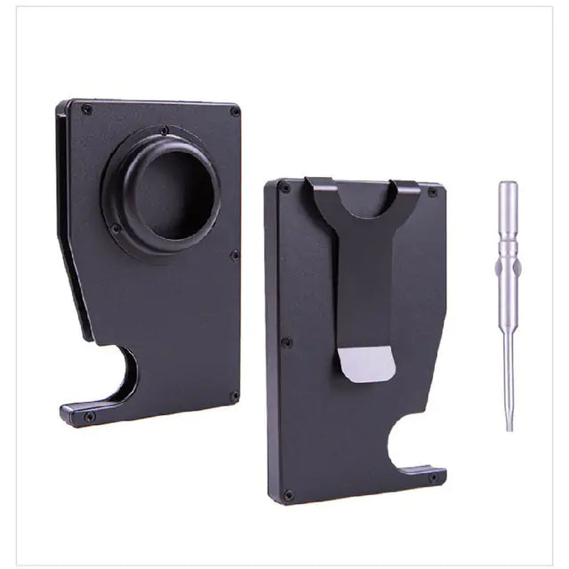 Card Holder Aluminum Case Metal with GPS Holder