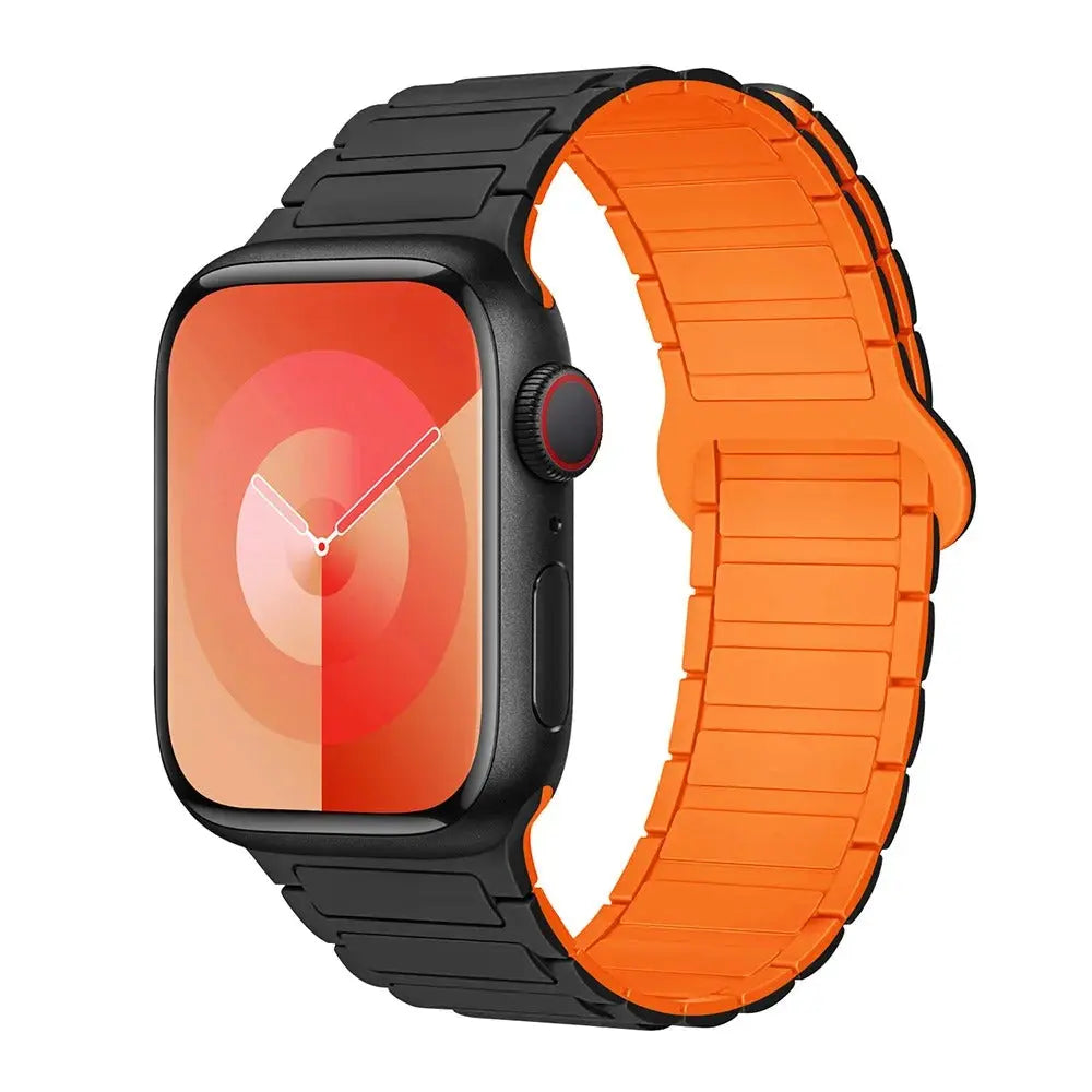 Magnetic Loop for Apple Watch Bands 44mm 40mm 49mm 45mm 41mm 38mm Silicone Bracelet iWatch Series 9 8 7 6 5 4 3 Se ultra 2 strap Generic