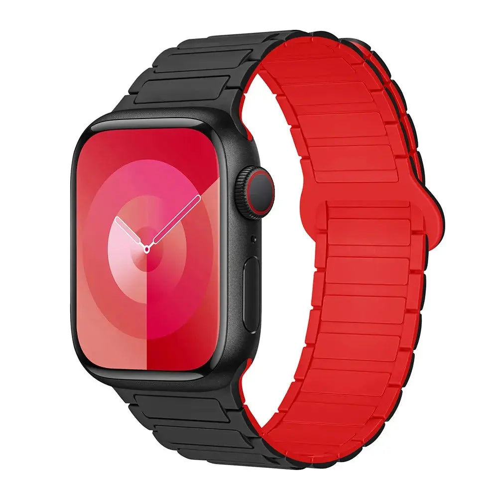 Magnetic Loop for Apple Watch Bands 44mm 40mm 49mm 45mm 41mm 38mm Silicone Bracelet iWatch Series 9 8 7 6 5 4 3 Se ultra 2 strap Generic