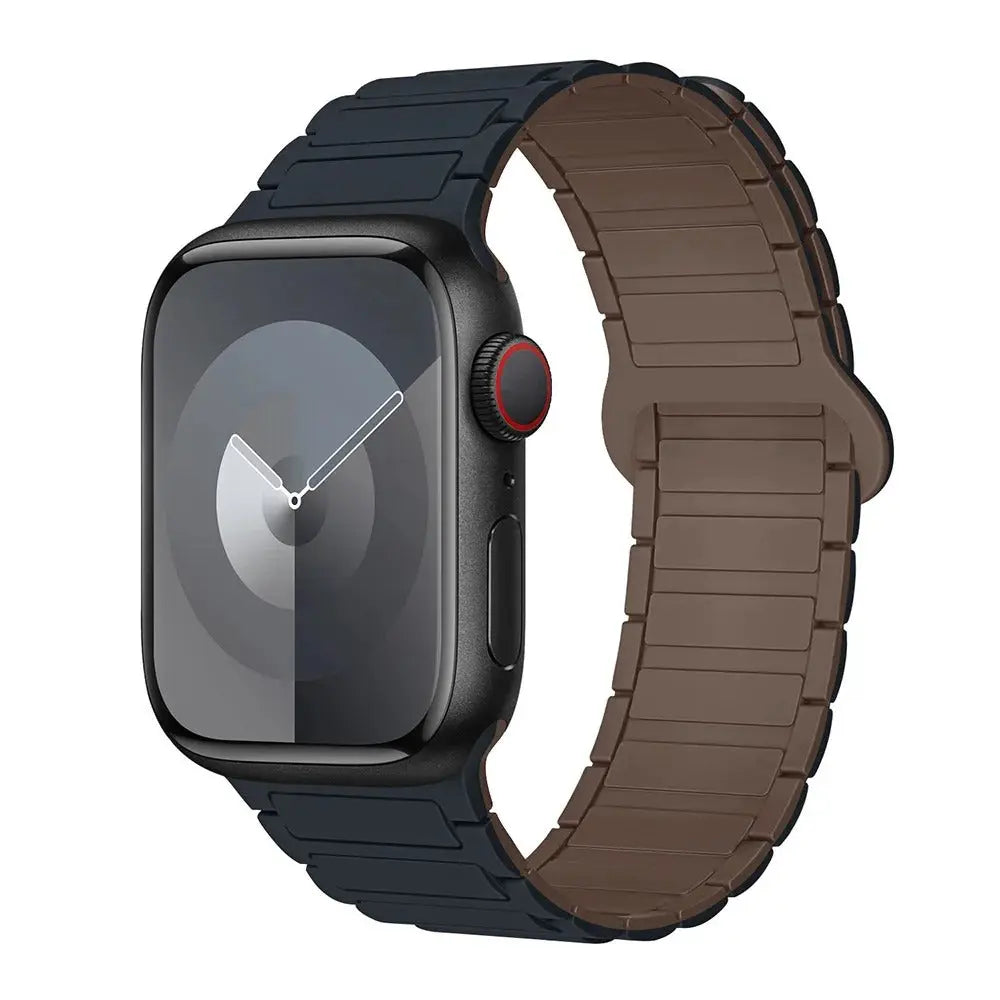 Magnetic Loop for Apple Watch Bands 44mm 40mm 49mm 45mm 41mm 38mm Silicone Bracelet iWatch Series 9 8 7 6 5 4 3 Se ultra 2 strap Generic