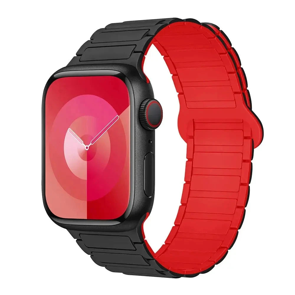 Magnetic Loop for Apple Watch Bands 44mm 40mm 49mm 45mm 41mm 38mm Silicone Bracelet iWatch Series 9 8 7 6 5 4 3 Se ultra 2 strap Trust Media 365   watch-band  TRUST 365 Media
