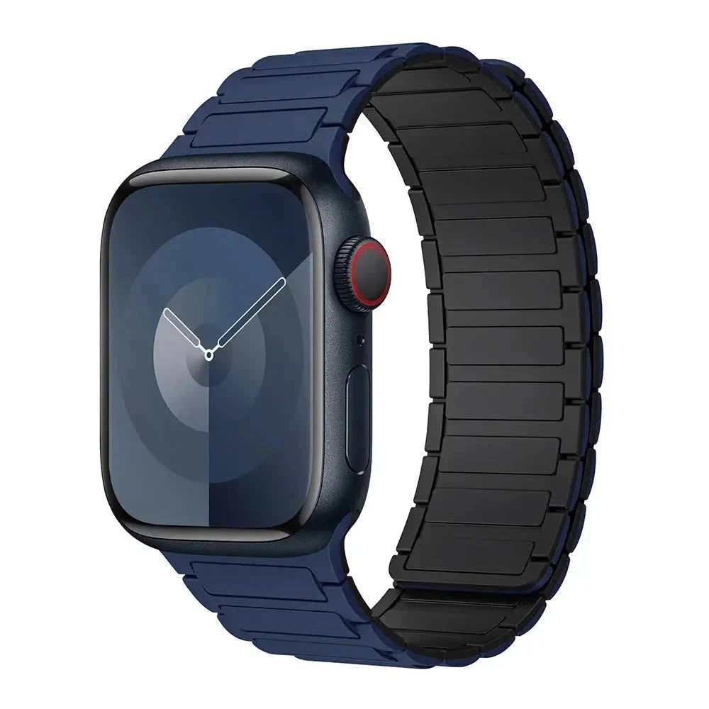 Magnetic Loop for Apple Watch Bands 44mm 40mm 49mm 45mm 41mm 38mm Silicone Bracelet iWatch Series 9 8 7 6 5 4 3 Se ultra 2 strap Trust Media 365   watch-band  TRUST 365 Media