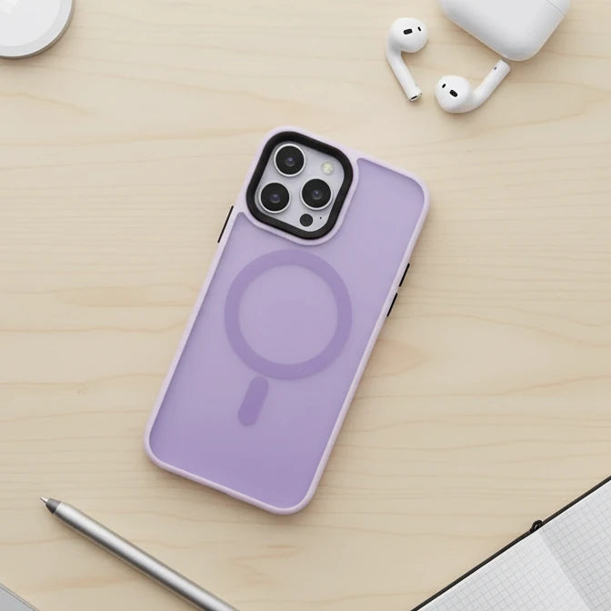 Matte shockproof case translucent Armor Case For iPhone 15 14 13 Pro Max Plus PC Bumper Cover Light Purple Trust Media 365   iphone case  TRUST 365 Media