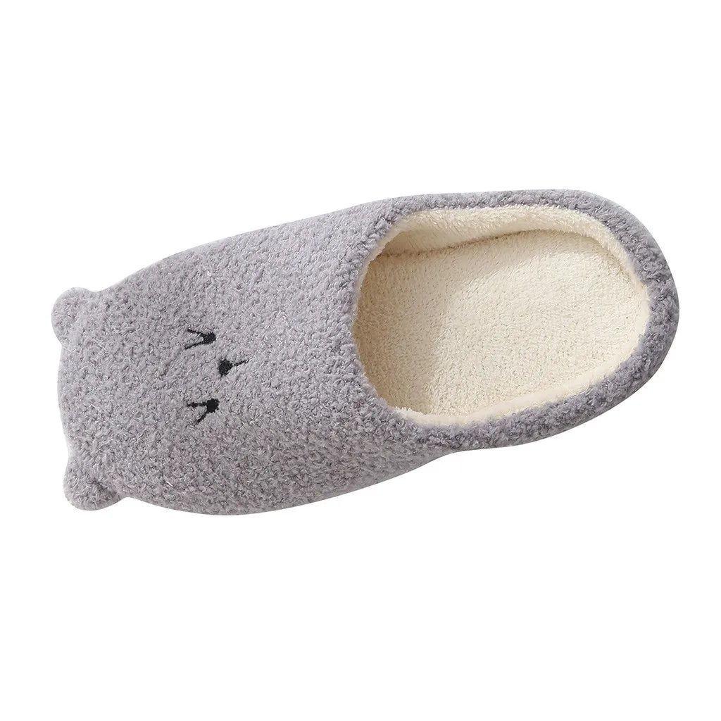 Cute Bear Women Furry Slippers Winter Autumn Spring Indoor Casual Snow Slippers Leisure Women House Comfortable Slippers