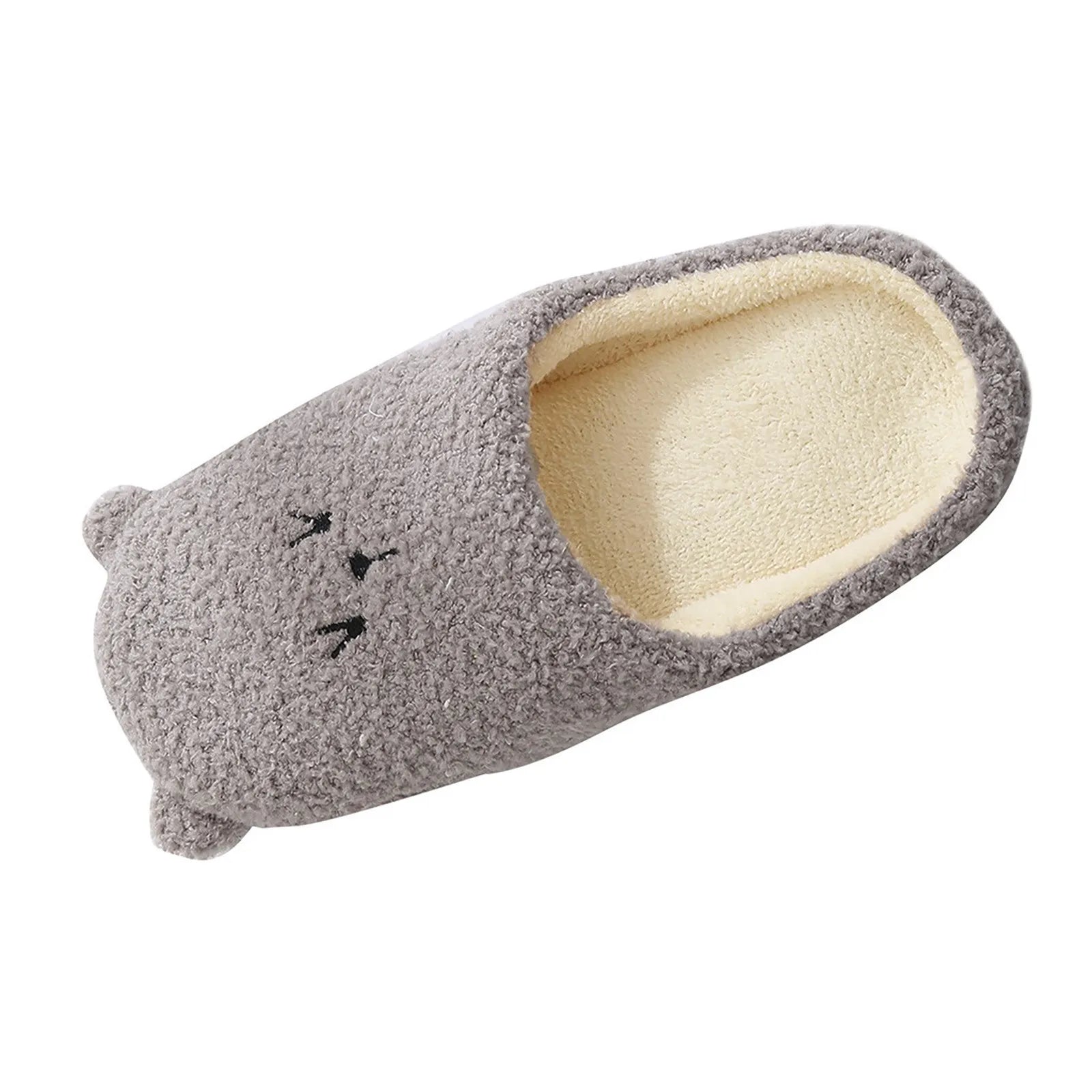 Cute Bear Women Furry Slippers Winter Autumn Spring Indoor Casual Snow Slippers Leisure Women House Comfortable Slippers