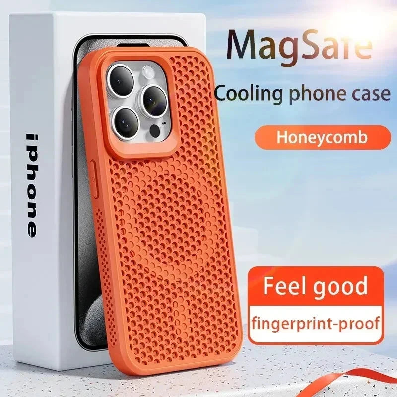 Cooling Heat Dissipation Magnetic Phone Case For iPhone Trust Media 365   Phonecase