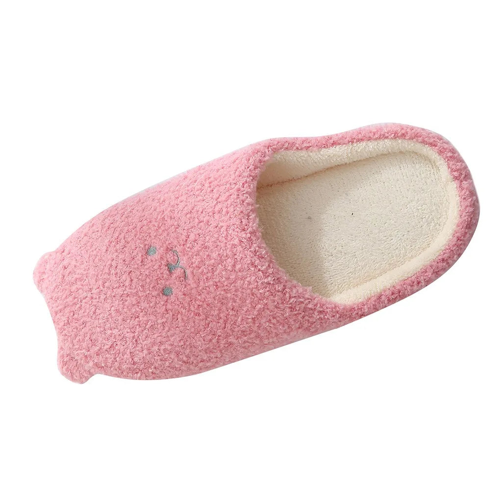 Cute Bear Women Furry Slippers Winter Autumn Spring Indoor Casual Snow Slippers Leisure Women House Comfortable Slippers