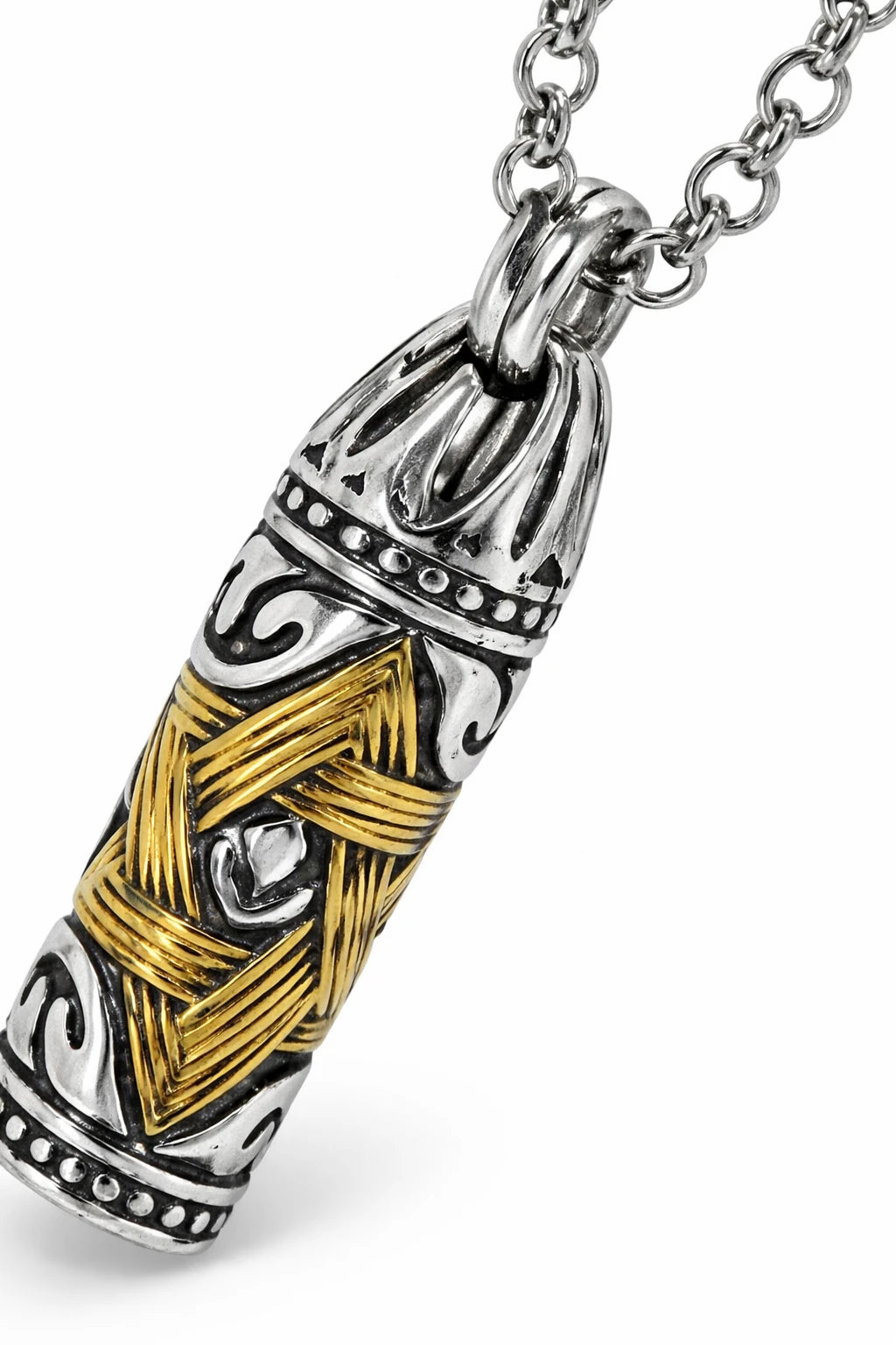 Star of David necklace Mens 6 Point Star of David Hexagram Necklace With Pendant Stainless Steel Trust Media 365   Jewlery  TRUST 365 Media