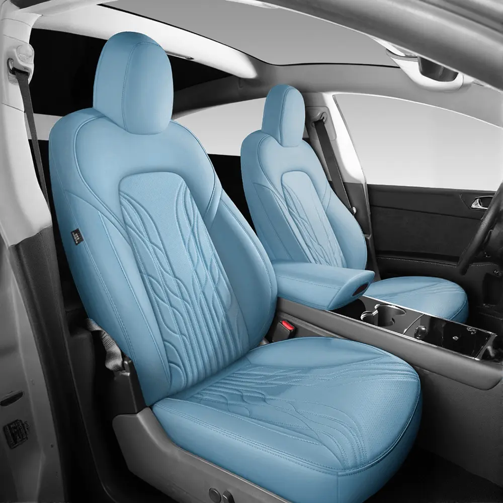 Model Y seat covers TESERY Nappa Leather Seat Covers for Model 3 Highland & Model Y Juniper Tesery Official Store   Seat Covers