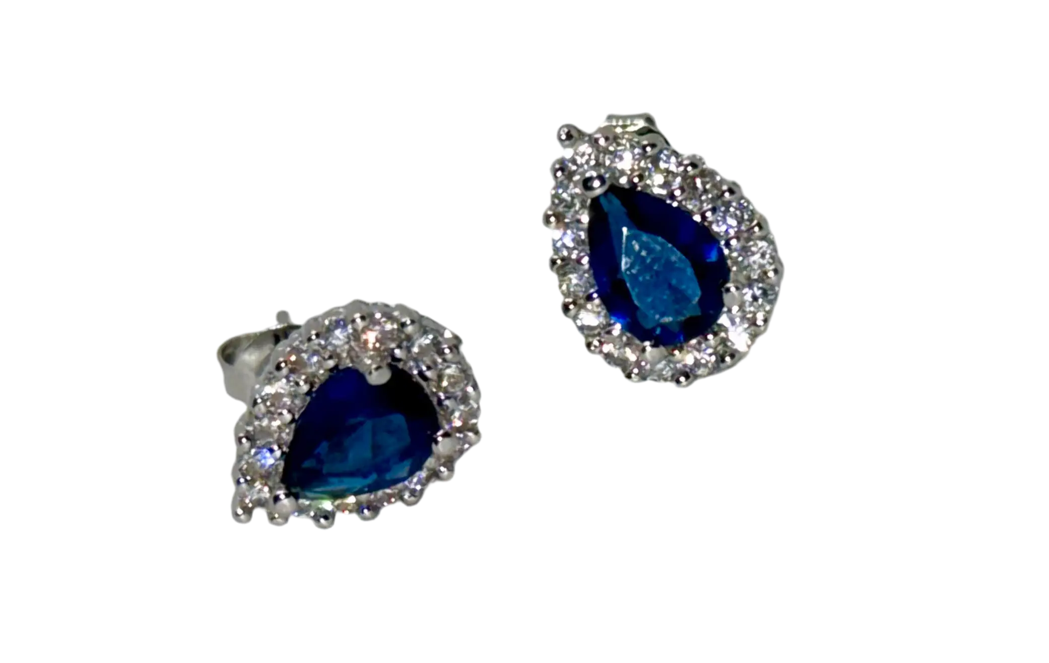 Vintage Red Crystal Earrings – 925 Sterling Silver Charm for Women Generic