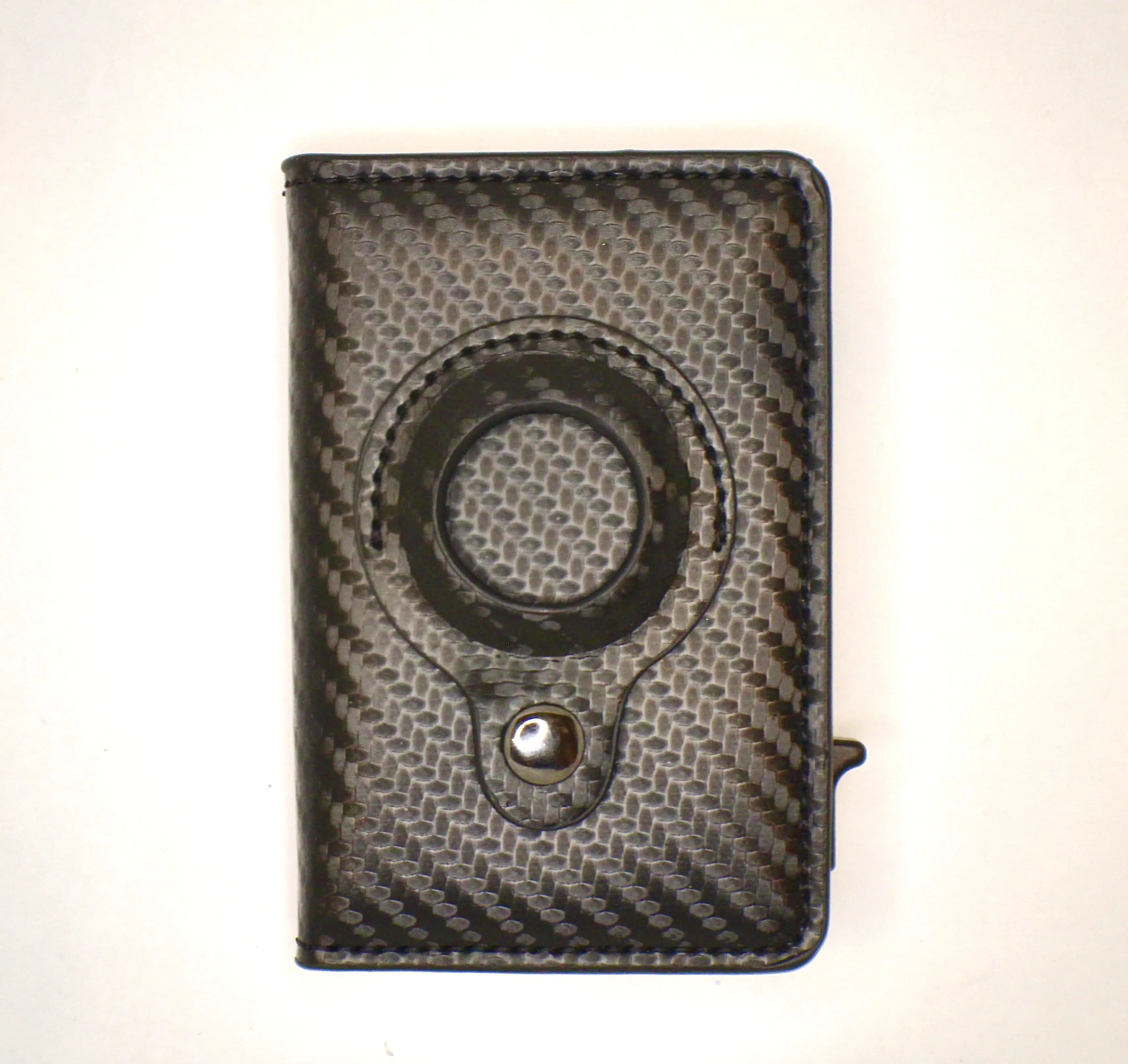 Wallet For Men tracking gps Carbon Black with Airtag holder Generic