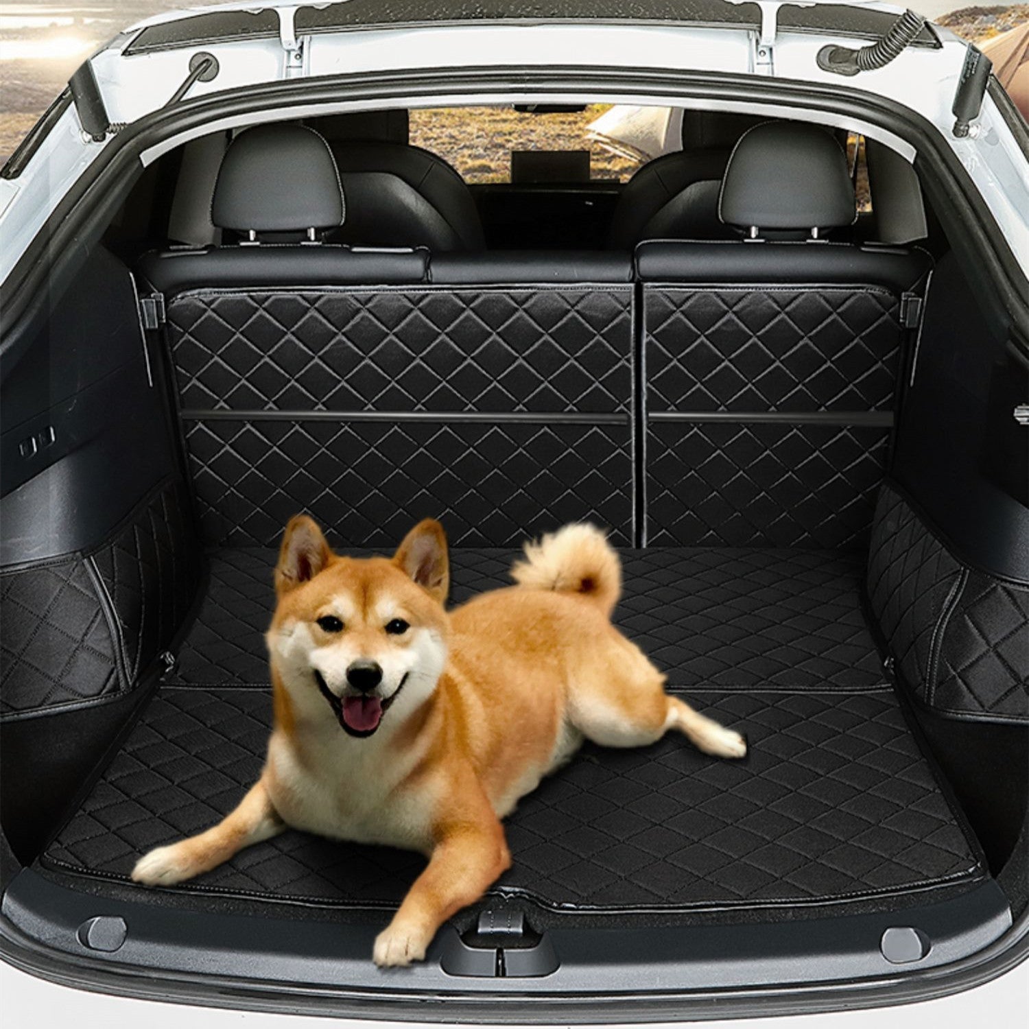 car cover for dogs Trunk Mat Waterproof Car Dog Cover for Tesla Model Y Tesery Official Store  Model Y (2020-2025.2) Pet Supplies 85.99