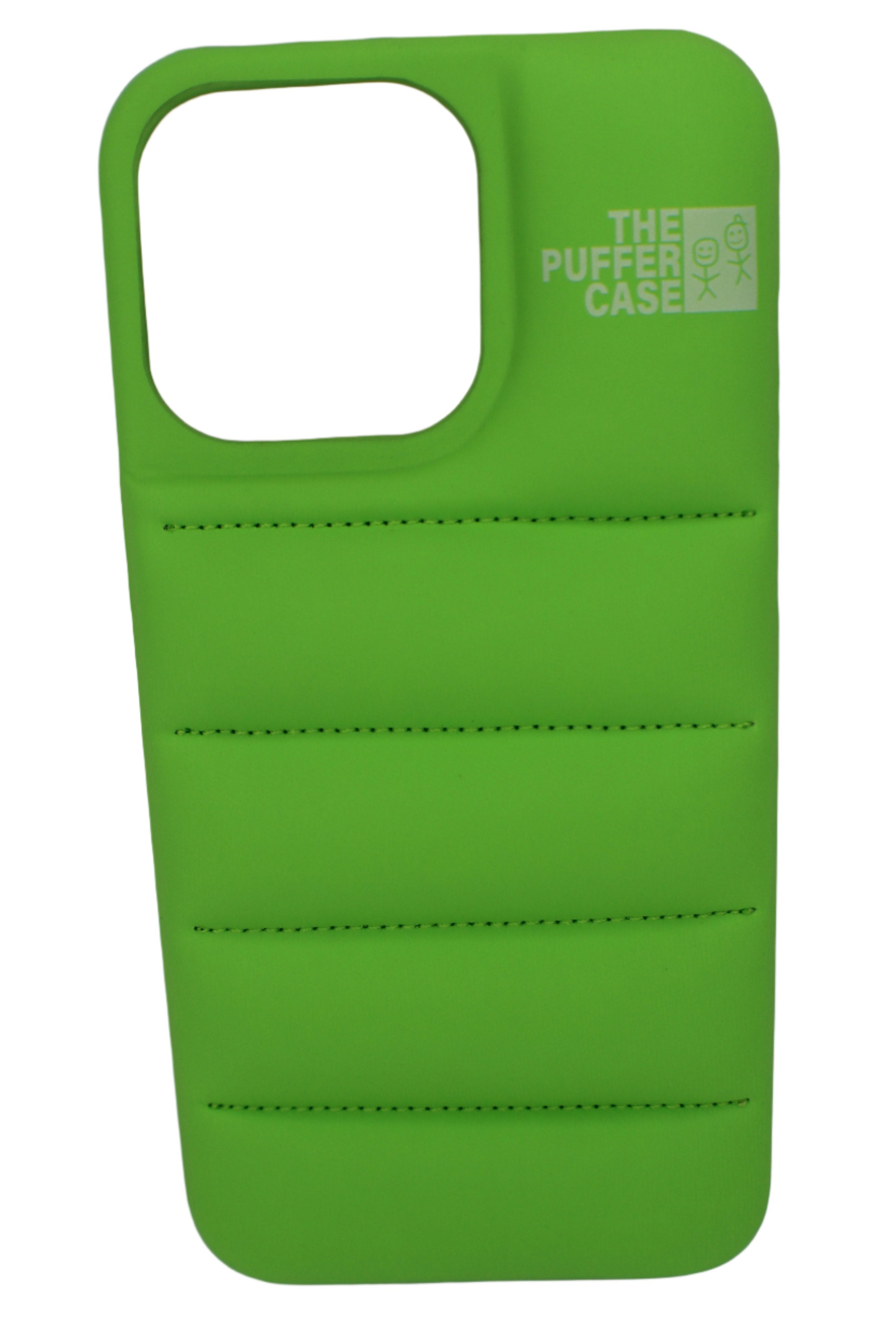 green puffer iphone case